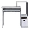 Acme Lyphre Wooden Top Computer Desk in Antique White and Black view 4