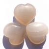 Anlingem 3pcs Heart Shaped Rose Quartz Puffy Heart Stone for Chakra Energy Healing, Reiki, Meditation, Massage and Decoration (Agate Heart) AL-AH view 1