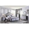 Acme House Beatrice Wooden Arched Frame Mirror with Beveled Edge in Charcoal view 3