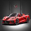 2020 C8 Corvette Convertible - Torch Red with Aero Package- Fine Art Print by Danny Whitfield - Size 20 x 24 view 1