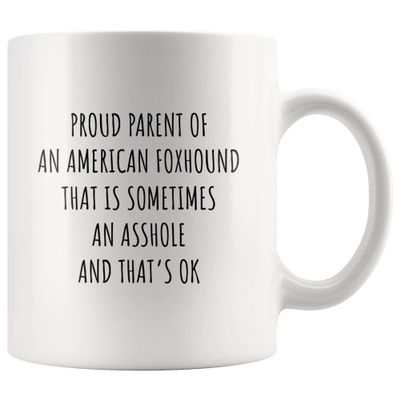 American Foxhound Dog Mug"Proud Parents", American Foxhound Owner Gift