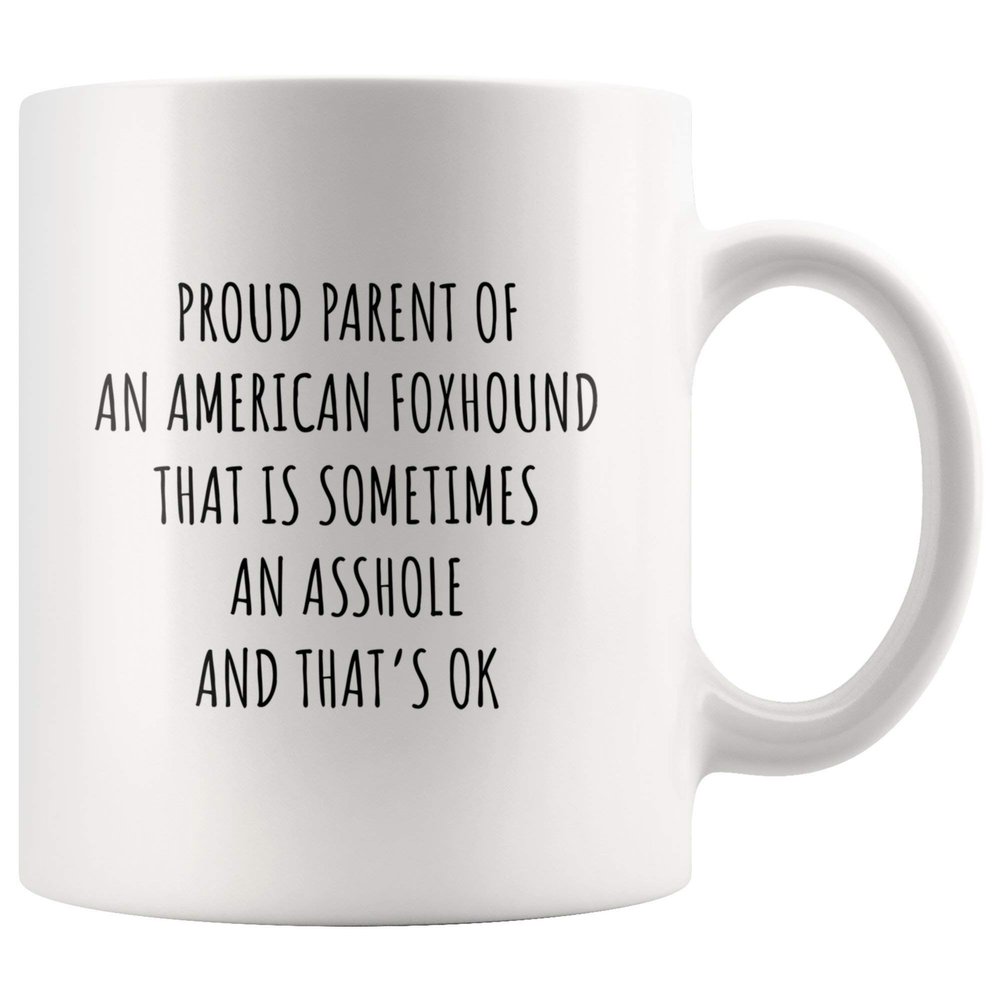 American Foxhound Dog Mug"Proud Parents", American Foxhound Owner Gift