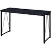 Acme Zaidin Wooden Rectangle Top Writing Desk with Metal Sled Base in Black view 1