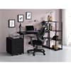Acme Zaidin Wooden Rectangle Top Writing Desk with Metal Sled Base in Black view 2