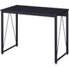 Acme Zaidin Wooden Rectangle Top Writing Desk with Metal Sled Base in Black view 1
