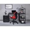 Acme Zaidin Wooden Rectangle Top Writing Desk with Metal Sled Base in Black view 2