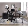 Acme Zaidin Wooden Rectangle Top Writing Desk with Metal Sled Base in Black view 4