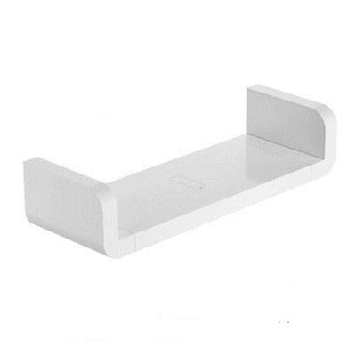 Punch Free Bathroom Rack Self Adhesive Wall Mount Storage Shelf Easy to Install (Medium)