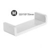 Punch Free Bathroom Rack Self Adhesive Wall Mount Storage Shelf Easy to Install (Medium) view 2