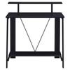 Acme Nypho Wooden 2 Shelves Writing Desk with Metal Frame in Black view 4