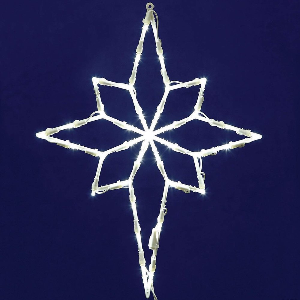 18" Star of Bethlehem Wire Silhouette with LED Lights