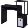Acme Lyphre Wooden Rectangle Top Computer Desk with Keyboard Tray in Black view 1