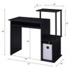 Acme Lyphre Wooden Rectangle Top Computer Desk with Keyboard Tray in Black view 3