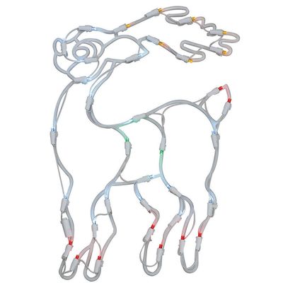 17" Reindeer Wire Silhouette with LED Lights