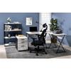 Acme Zafiri Wooden Top Writing Desk in Antique White and Black view 2