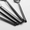 Uniturcky Black Dinner Spoons, Fun Life 6-Piece Large Stainless Steel Spoons Set Mirror Polished Modern Flatware Cutlery Spoons for Home, Kitchen or Restaurant view 4