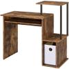 Acme Lyphre Wooden Top Computer Desk in Weathered Oak and Black view 1