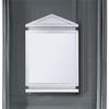 Acme Lotus Glass Wall Decor in Mirrored and Faux Ice Cube Crystals view 2