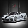2020 C8 Corvette Convertible - Ceramic Matrix Gray with Bright Trident Wheels - Fine Art Print by Danny Whitfield - Size 20 x 24 view 1