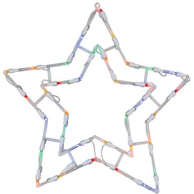 15" Star Wire Silhouette with LED Lights