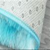 Icegrey Oval Soft Fluffy Shaggy Area Rug Non-Slip Plush Faux Fur Floor Carpets for Bedroom Living Room Home Decorative Kids Play Mats, Tie-dye Light Grey, 3.6ftx6ft view 4
