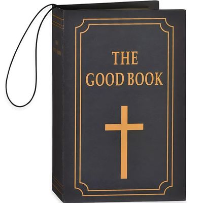 Black Good Book - Elegant Black Faux Leather Hardbound Diary - Perfect for Journaling or Gifting, 1 Pc.
