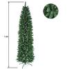 Long & Bright 7.5ft Pointed PVC Pen Holder Christmas Tree for Christmas Decoration Home Decoration Vivid Green Christmas Tree view 2