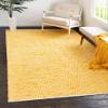 Unique Loom Chindi Chevron Collection Area Rug - Claire (5' 1" x 8' Rectangle, Yellow/ Ivory) view 1