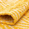Unique Loom Chindi Chevron Collection Area Rug - Claire (5' 1" x 8' Rectangle, Yellow/ Ivory) view 4