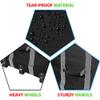 ProPik Rolling Christmas Tree Storage Bag, Fits Up to 9 Foot Tall Disassembled Trees, 25" X 25" X 60", Extra Large Heavy Duty Xmas Container with Wheels, Handles and Straps (Black) view 3