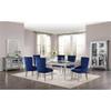 Acme Varian Rectangular Wooden Frame Mirror in Mirrored and Antique Platinum view 2