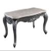 Acme Ariadne Rectangular Marble Top Wooden Coffee Table in Platinum Gray view 1