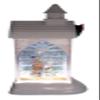 Gerson Lighted Spinning Water Globe Church with Timer, 12 Inches Tall view 4