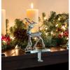 BIRDROCK HOME Reindeer & Santa Claus Stocking Holder Set for Mantle - Set of 4 - Christmas Decorations - Holiday Mantle Fireplace Topper - Decorative Metal Hanger for Stockings - Home Dcor Stand view 2