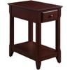 Acme Bertie Wooden Accent Table with Storage Drawer and 1 Tier Shelf in Espresso view 1