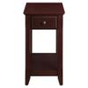 Acme Bertie Wooden Accent Table with Storage Drawer and 1 Tier Shelf in Espresso view 4