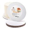 12 inch White Round Coated Cakeboard, Waxed Greaseproof, Disposable Cake Circle Sturdy Corrugated Base Boards Cardboard, Pack of 100 ct. view 1