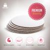 12 inch White Round Coated Cakeboard, Waxed Greaseproof, Disposable Cake Circle Sturdy Corrugated Base Boards Cardboard, Pack of 100 ct. view 2