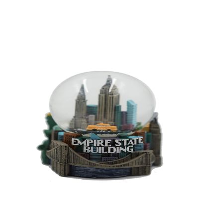 ZIZO New York City Empire State Snow Globe Capture The Magic of NYC Christmas Snowglobe Skyline Water Globe Landmarks Including Statue of Liberty, Empire State Building, Brooklyn Bridge 3 1/2 inches