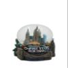 ZIZO New York City Empire State Snow Globe Capture The Magic of NYC Christmas Snowglobe Skyline Water Globe Landmarks Including Statue of Liberty, Empire State Building, Brooklyn Bridge 3 1/2 inches view 1