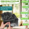 100Pcs Black Mylar Bags for Food Storage - Smell Proof Bag Small Ziplock Bag Organizer Kitchen Storage Small Jewelry Bags - 6x4 Heat Seal Bags Mylar Food Storage Bags Resealable Bags Candy Bags view 3