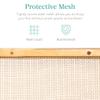 Best Choice Products 38x27in Single Panel Fireplace Screen Handcrafted Steel Mesh Spark Guard for Living Room, Bedroom Dcor w/Handles - Antique Gold view 3