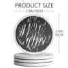 Absorbing Stone Coasters for Drinks Cork Base, with 2 Holder, for Housewarming, Apartment Kitchen Room Bar Decor, Suitable for Wooden Table, Set of 16 (Black) view 3