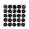 13Pcs Reusable Printed Labels Tag Round Adhesive Sticker Wine Bottle Sticker for Most Spice Jars Food Storage Bottles Kitchen use Writable Pantry Stickers view 3
