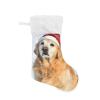 ALAZA Christmas Stockings Golden Retriever Dog As Santa Klaus Classic Personalized Large Stocking Decorations for Family Holiday Season Party Decor 1 Pack,17.7" view 2