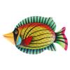 Yardwe Fantastic Fish Wall Art Decor for Coastal Ocean Themed Spaces for Indoor and Outdoor Use Gardens Patios and Living Rooms Vibrant Yellow Iron Fish Sculpture view 1