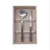 BALWOO [1 Set] [Made in Korea] Korean Sticky Rice Spoon Chopsticks Set Gold Titanium Plating 304 Stainless Steel Tableware Cutlery Set Mukbang Chopsticks (Korean Palace Pattern, 1 Set) view 3