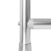 60 x 25 in. Rustproof Aluminum D Shape Shower Rod w/Ceiling Support for Freestanding Tubs, Chrome view 4