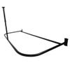 Utopia Alley Rustproof Wall Mounted Aluminum D-shape Shower Rod With Ceiling Support for Freestanding Tubs, 60 Inch Large Size by 25 Inch, Matte Black view 1