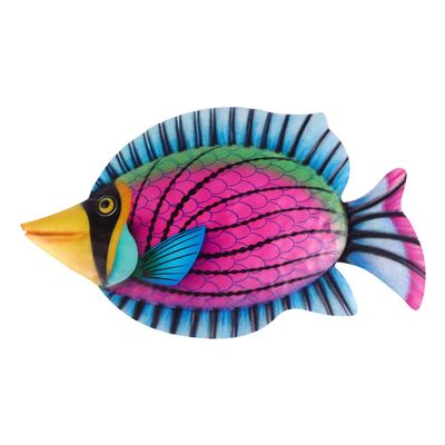 Yardwe Garden Wrought Iron Fish Wall Hanging Outdoor Decoration Household Decor Ocean Decorations Tropical Fish Wall Art Metal Fish Wall Fish Figurines Ocean Fish Decor Metal Fish Decor